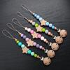 Star Wood Baby Colorful Pacifier Chain Dummy Clips Pacifier Holder Clips Nipple Holder Clips Soother Holder Baby Teething Toys