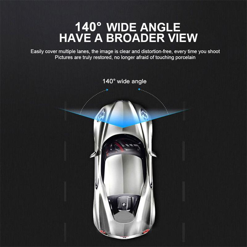 Three Recording Driving Recorder 1080P Large Wide-angle Three Lens Car Recorder Reverse Visibility
