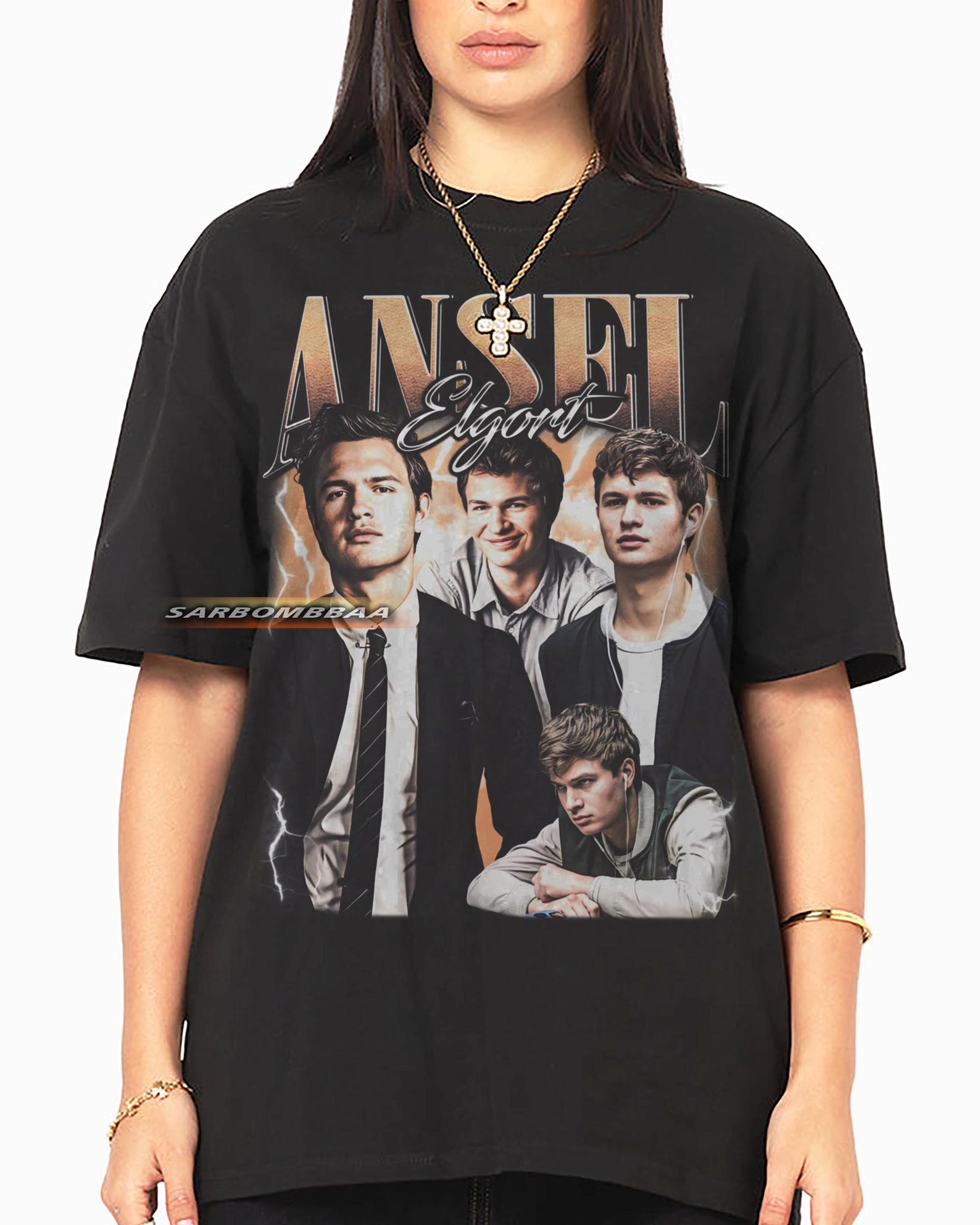 Ansel Elgort Graphic T-Shirt, Unisex Y2K Streetwear S
