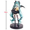 Figurka Anime 19cm Mały Diabełek Hatsune Miku Niedźwiadek Xiaoyuan Uroczy Model Akcji Zabawka Kolekcjonerska z PVC Akcesoria na Biurko Prezent