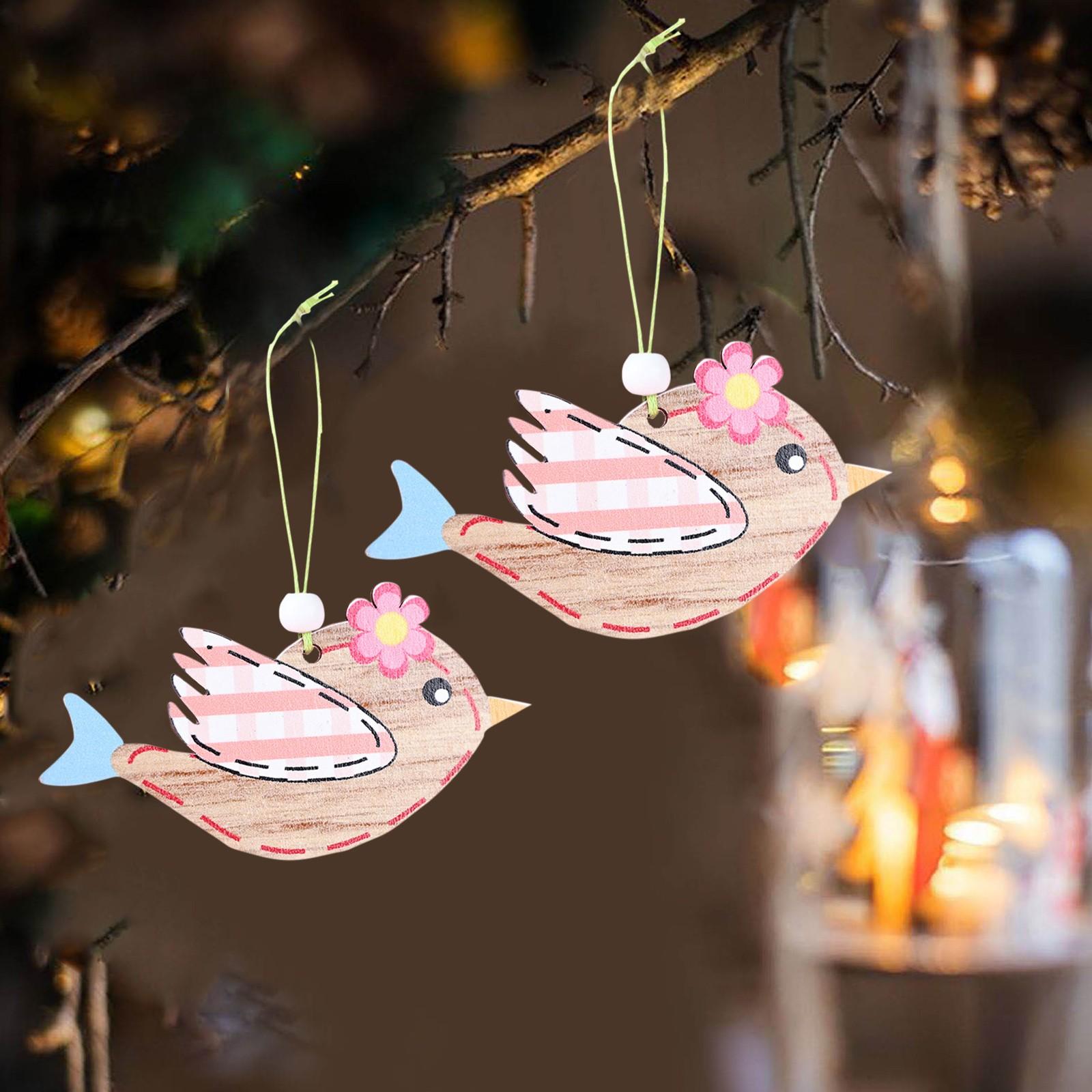 

Дерев яний пасхальний підвісний кулон, настінний дверний декор для дому One Size