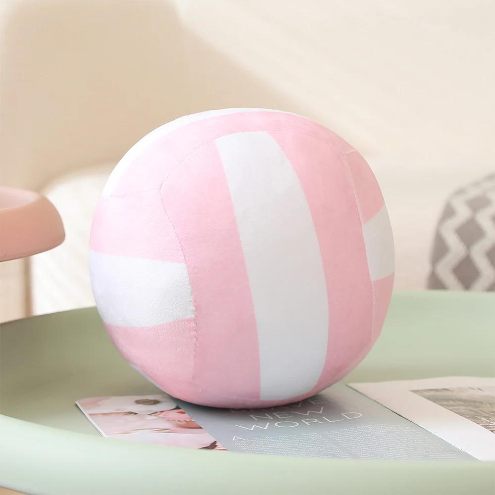 Kawaii Simulation Volleyball Ball Plush Toy Cute Volleyball Props Pillow Accompany Kids Soft Gifts for Girls Boys Room Decor