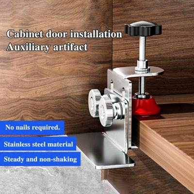 1/2/3 pezzi Strumento di installazione per porta dell'armadio Posizionatore di installazione per porta regolabile Altezza regolabile Facile