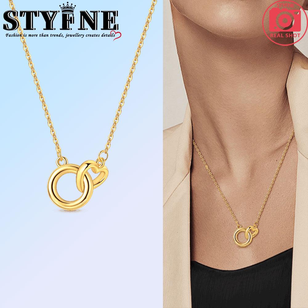 

Original Copper Golden Water Droplet Simple Round Zircon Pendant Women S Necklace Elegant Anniversary Birthday Gift