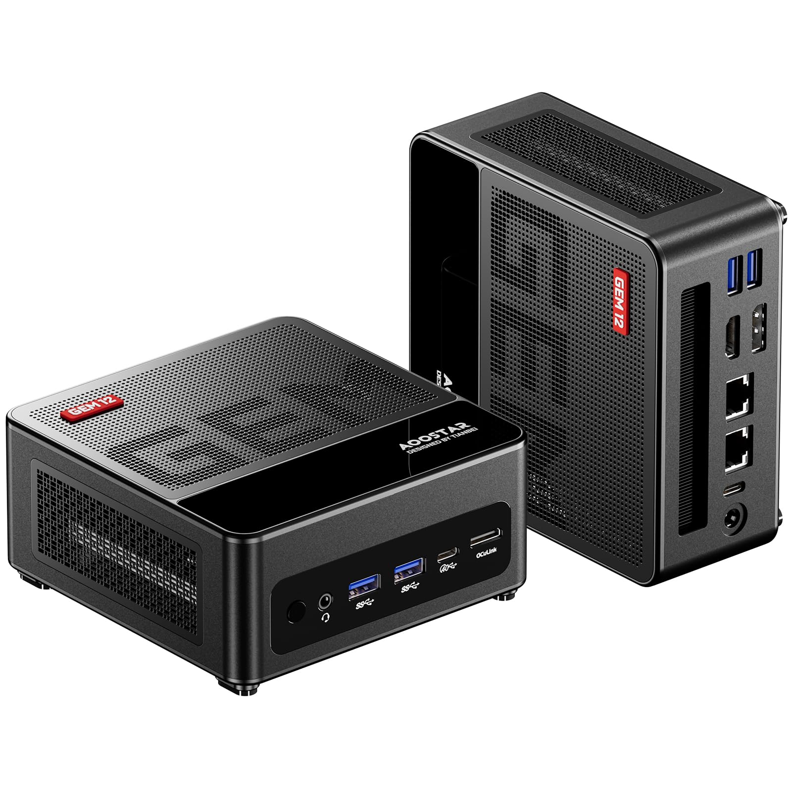 

Міні-ПК AOOSTAR Ryzen 9 6900hx Oculink Quad 16GB 512GB PCIe До Тихого Подвійного 2xUSB WIFI BT Чорний (Підтримка 8K, Екран), ОЗП, ОЗП, 2xDDR5, 2xM.2 4.0