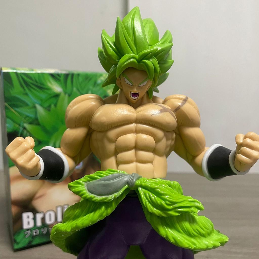 23cm Anime Dragon Ball Angry Broli Figurine Cartoon Pvc Handmade Model Statue Decoration Hobby Toy Desktop Ornament Dolls Gifts