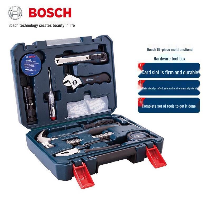 Bosch 66-Piece Home Tool Set CN plug (adapter included)