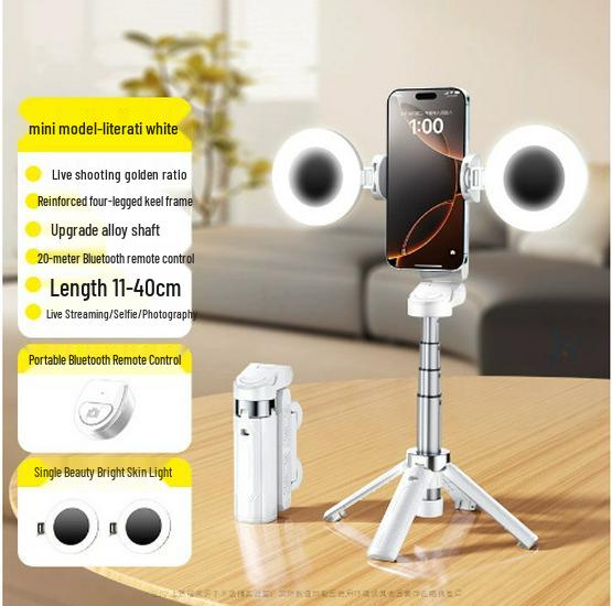 3-in-1 Portable Selfie Stick & Phone Holder for Vlogging and Streaming