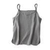 Women Cotton Linen Camisole Tank Top Short Plus Size Casual Top