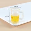 Mini Beer Mug Keychain Pendant - Creative Draft & Qingdao Beer Mug Glass, Champagne Style, Promotional Gift