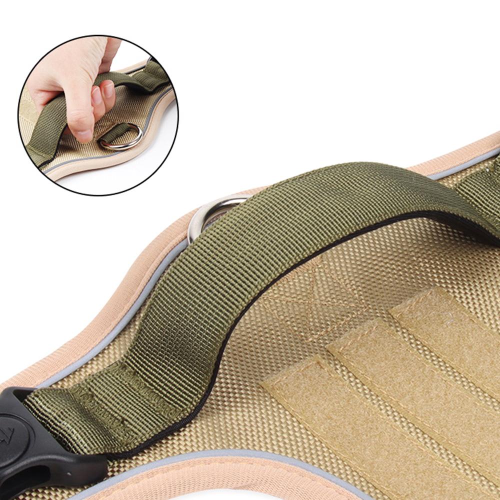 Robustes Hundegeschirr mit Griff, explosionsgeschützter Brustgurt für Haustiere, reflektierendes Geschirr für Labrador und Bulldoggen, Hundezubehör