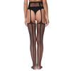 2 Pairs European and American Popular Open Crotch Lace Transparent Suspender Black Silk Sexy Fishing Net Stockings Anti Slip Garter Belt for Women