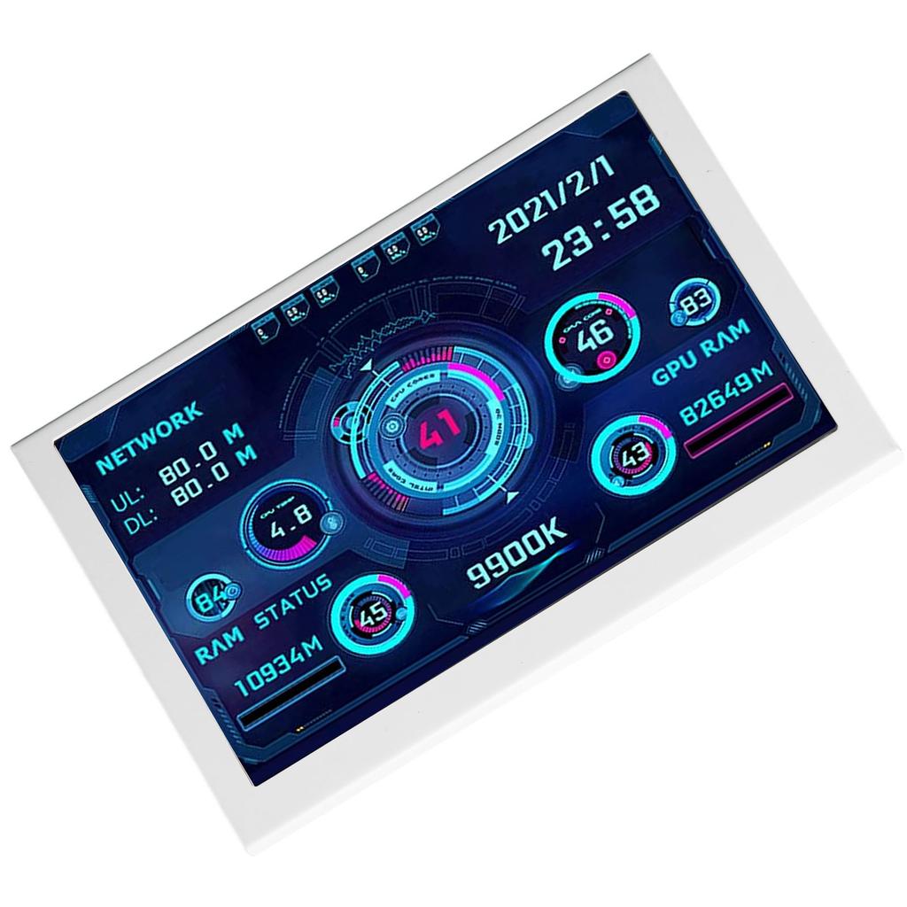 5in Computer Temp Monitor IPS USB Mini Screen PC Sensor Panel Display PC CPU GPU RAM Data Monitor