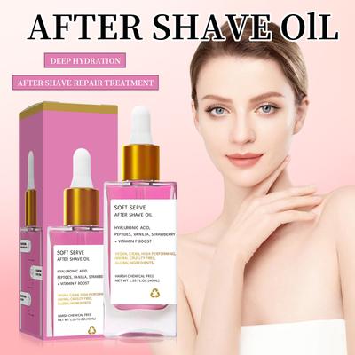 Aardbei After Shave Olie Vrouwen Voor Een Gladde Huid, Zachte After Shave Olie, After Shave Olie Aardbei, Zachte After Shave Olie 40ml