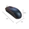 Matte Ergonomic 1200DPI 3 Keys USB 2.0 Wired Optical Gaming Mouse for PC Laptop