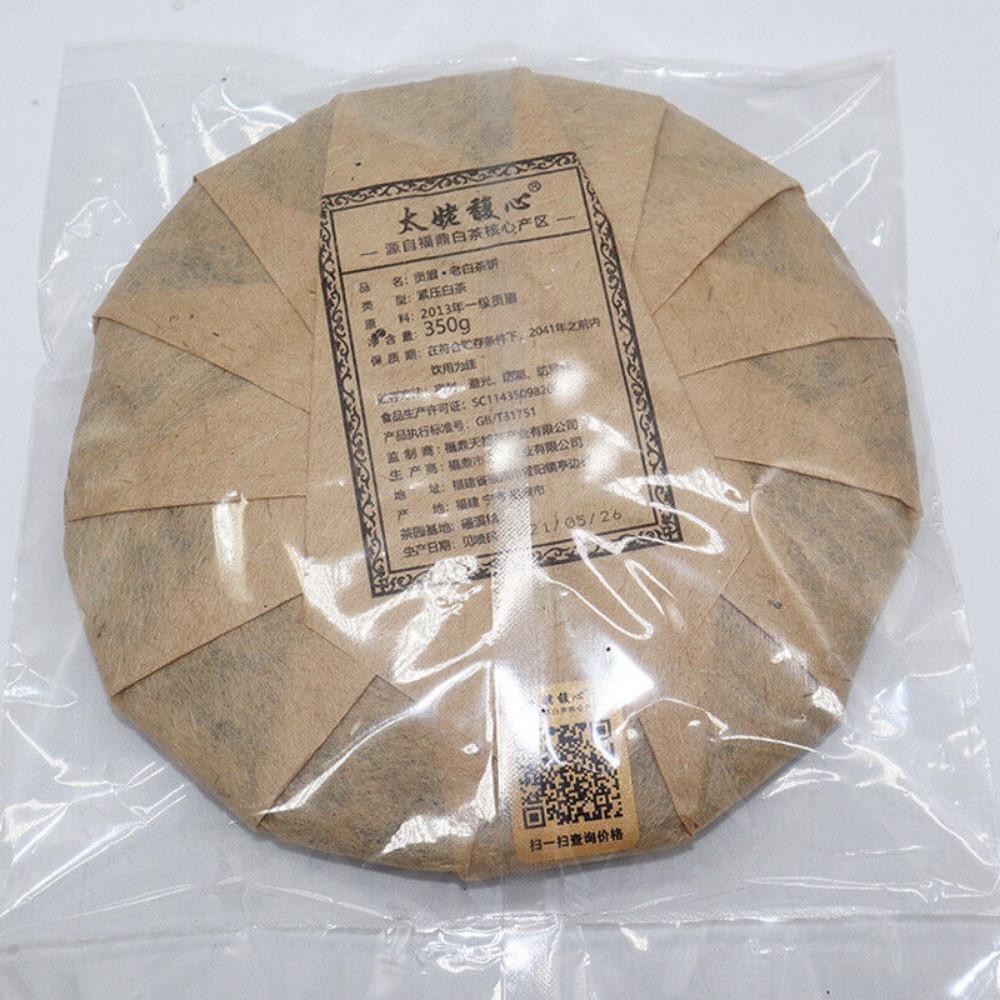 350G Fuding White Tea Cake Gongmei Alpine Sun Date Fragrance Cooked Drunk Tea