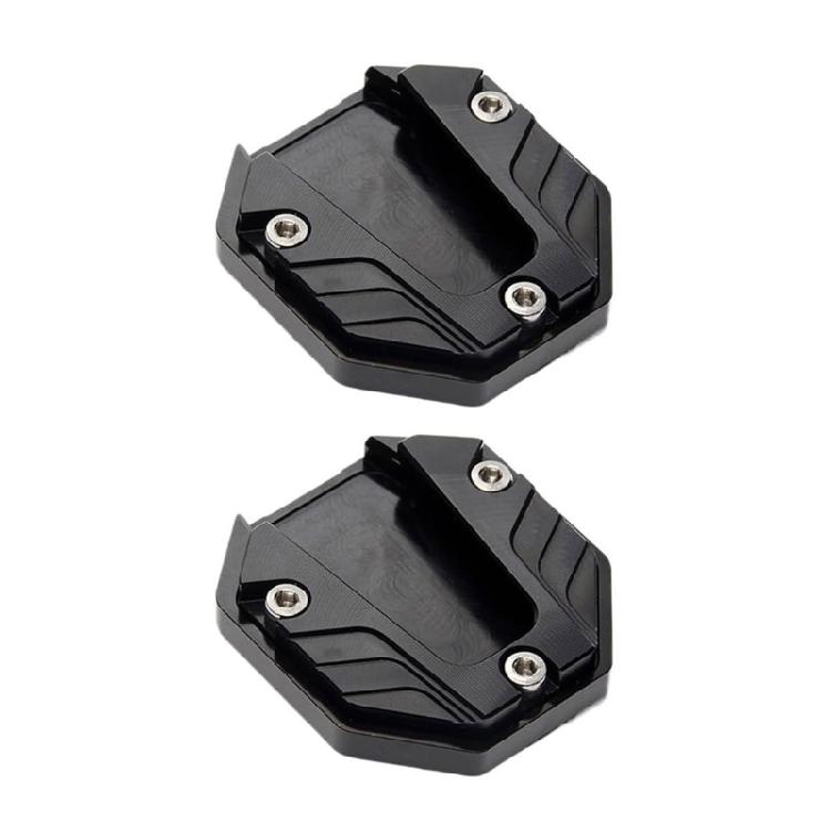 Motorcycle Side Stand Footrest Stabilizers Plate Aluminum Anti Collapse Designs Kickstand Base for Enhanced Ground Grip