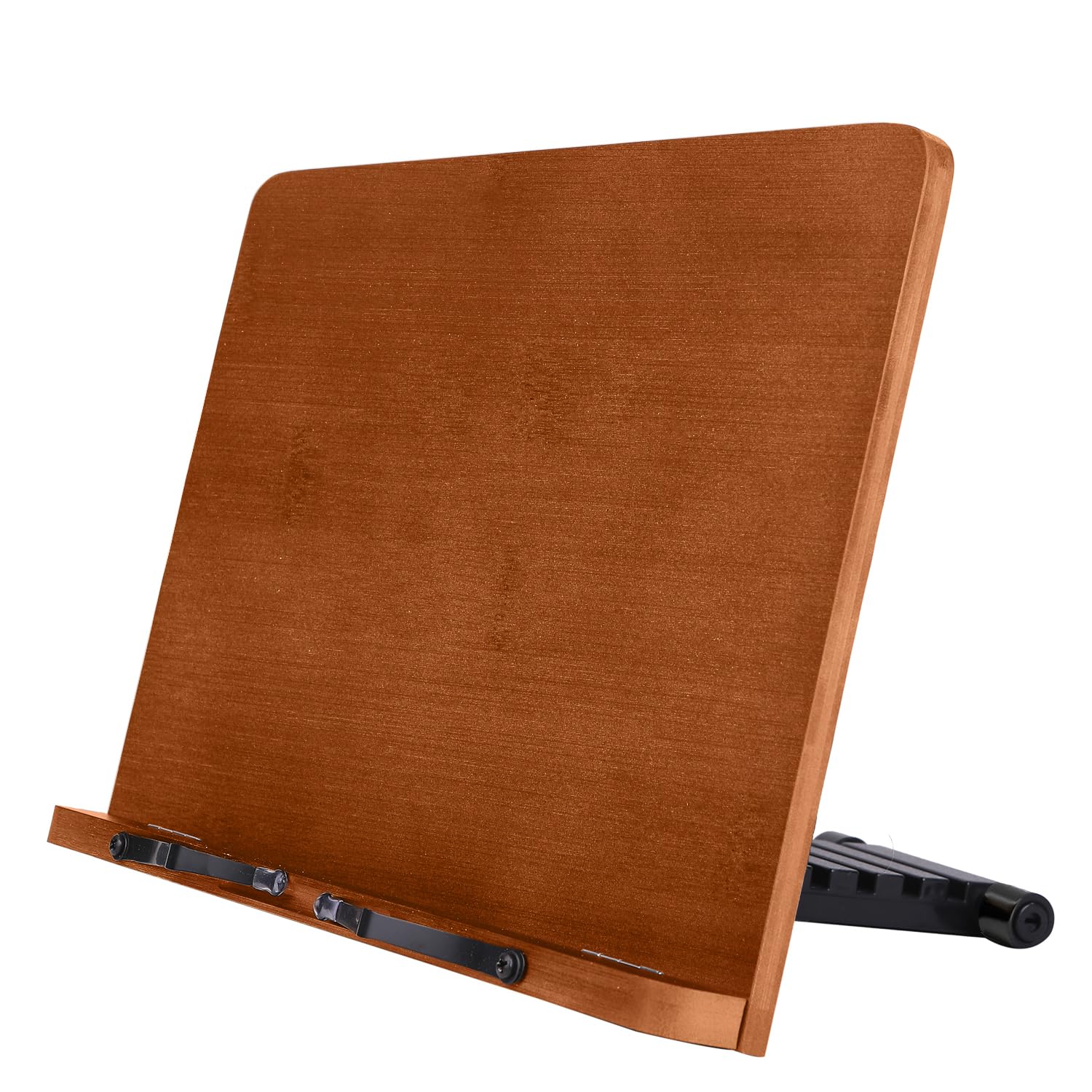 Woodmate Поддержка осанки Регулируемая Книга от Пространственная Книга Чтение Книга Книга Чтение Книга Каталог Стойка x 6-Позиционная Стойка, «Надзорный Дизайнер» - коричневый