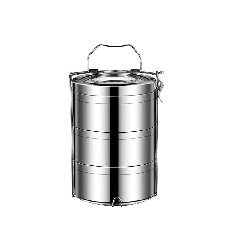 Huihuang Portable 3-Layer Stainless Steel Insulated Lunch Box