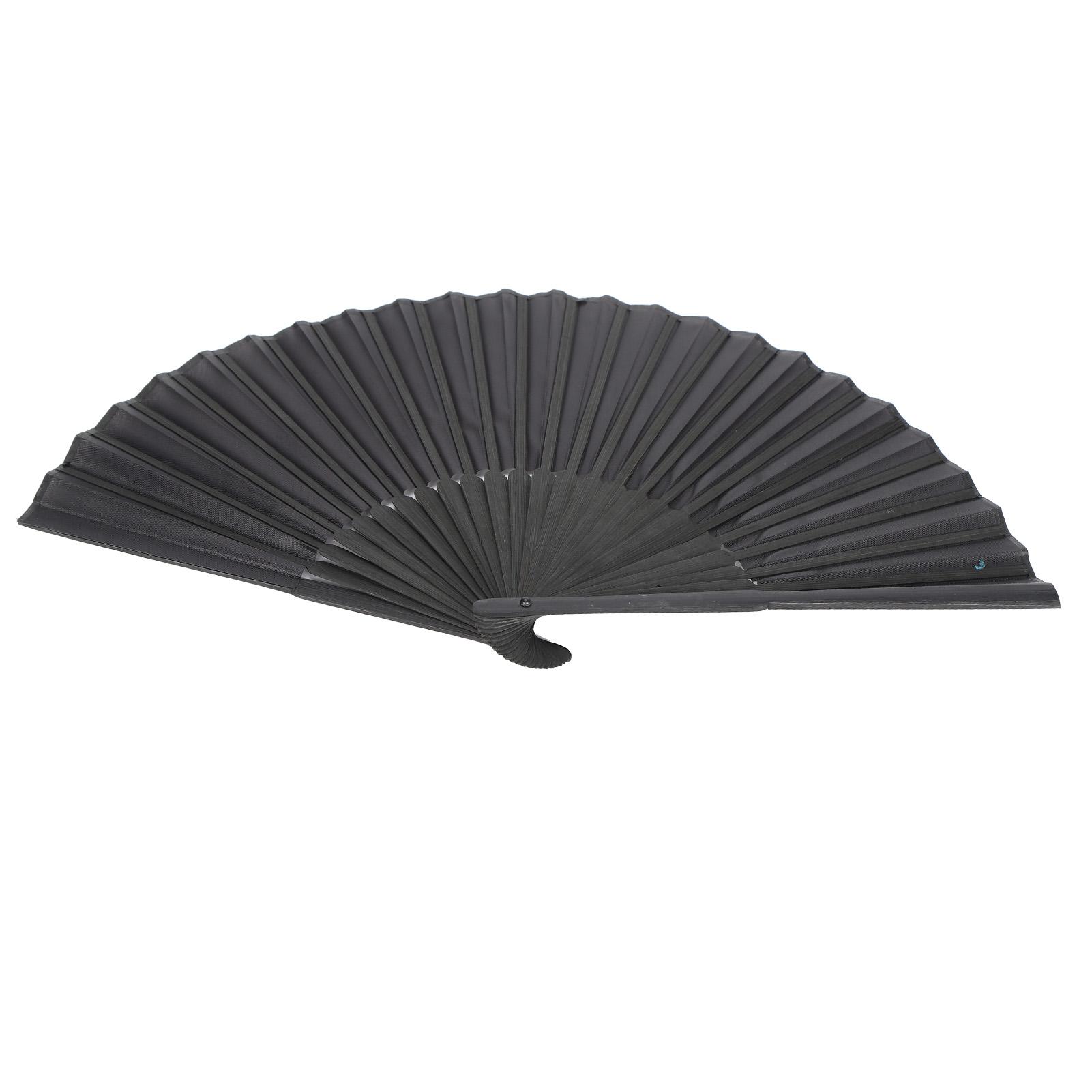 

3 шт. веер в стиле ретро, складной веер из бамбука для украшения с рукавом, черный