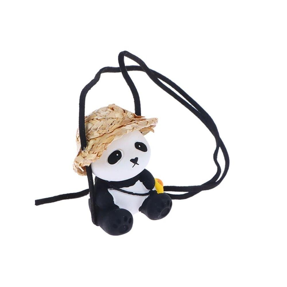 Ornaments Panda Car Pendant Decoraction Rearview Mirror Hanging Car Hanging Ornament  Creative Gift