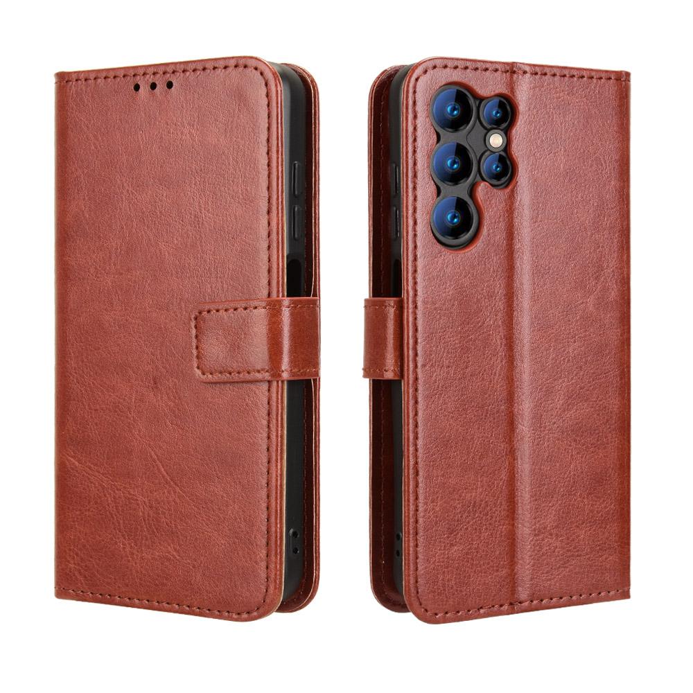 Dla Oukitel C1 Pro/Oukitel C1 Skórzane etui PU ze smyczą Tekstura Crazy Horse Pokrowiec portfel na telefon