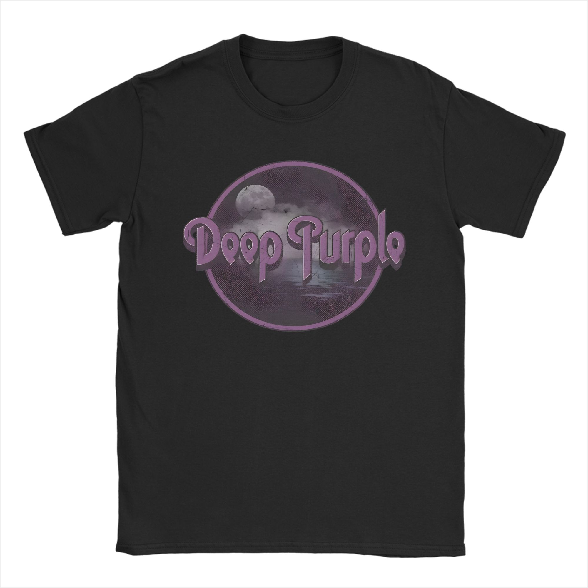 

Band Deep Purple Art T-Shirt Summer Hippie T-Shirts Man Cotton Comfortable Oversized Clothing Short Sleeves Funny Tops S разноцветный