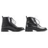 Great SAINT LAURENT PARIS short boots Lace-up Leather black Women 35.5 354530 Used
