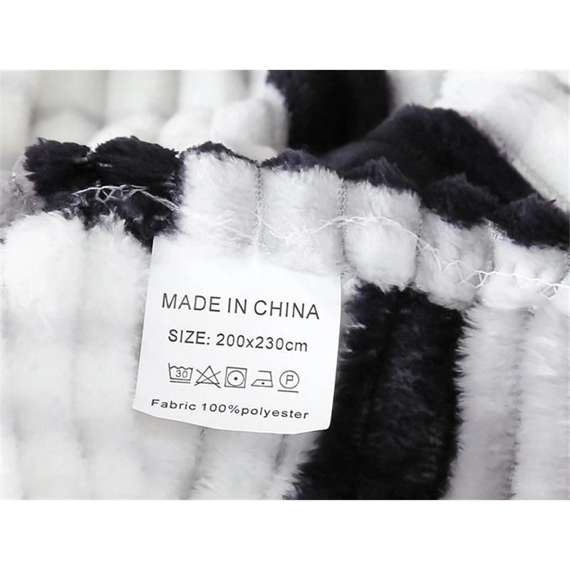 Cozy Plush Printed Blanket Sofa Throw Milk Velvet Fleece Blanket Soft Warm Decorative Cover For Home Couch Bed Ideal For Winter Comfort
