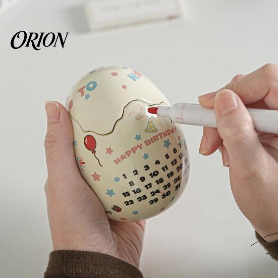 Tabletop Art Piece Ceramic Eggshell Candle Holder for Scented Candles, Candles Container, Minimalist Ornament Home Decor Centerpiece Atmospheric