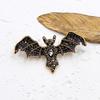 Retro Crystal Devil Bat Brooch - Unique and Versatile Accessory for Clothing and Bags