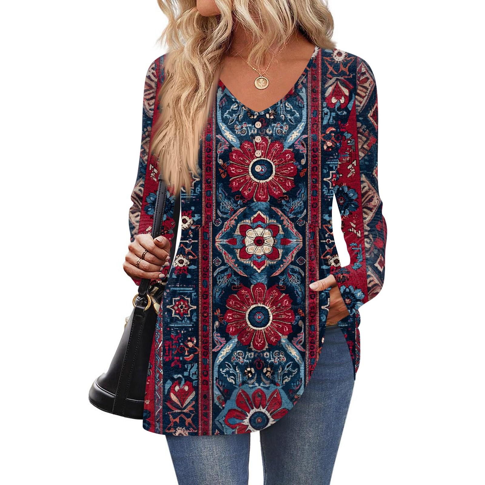 

Женская модная повседневная рубашка с длинным рукавом однотонного цвета, женские топы с V-образным вырезом XL винный