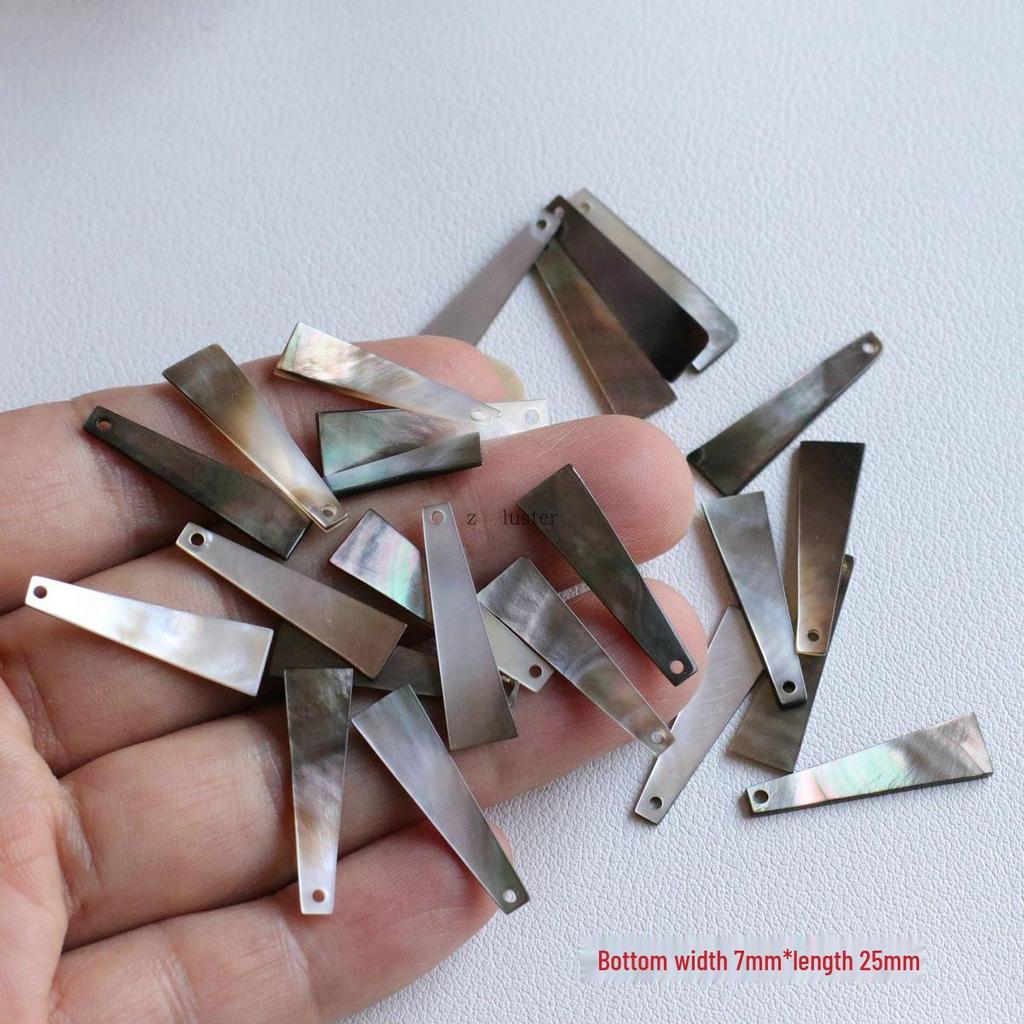 Handmade Blacklip Mother-of-Pearl Trapezoidal Pendant Material