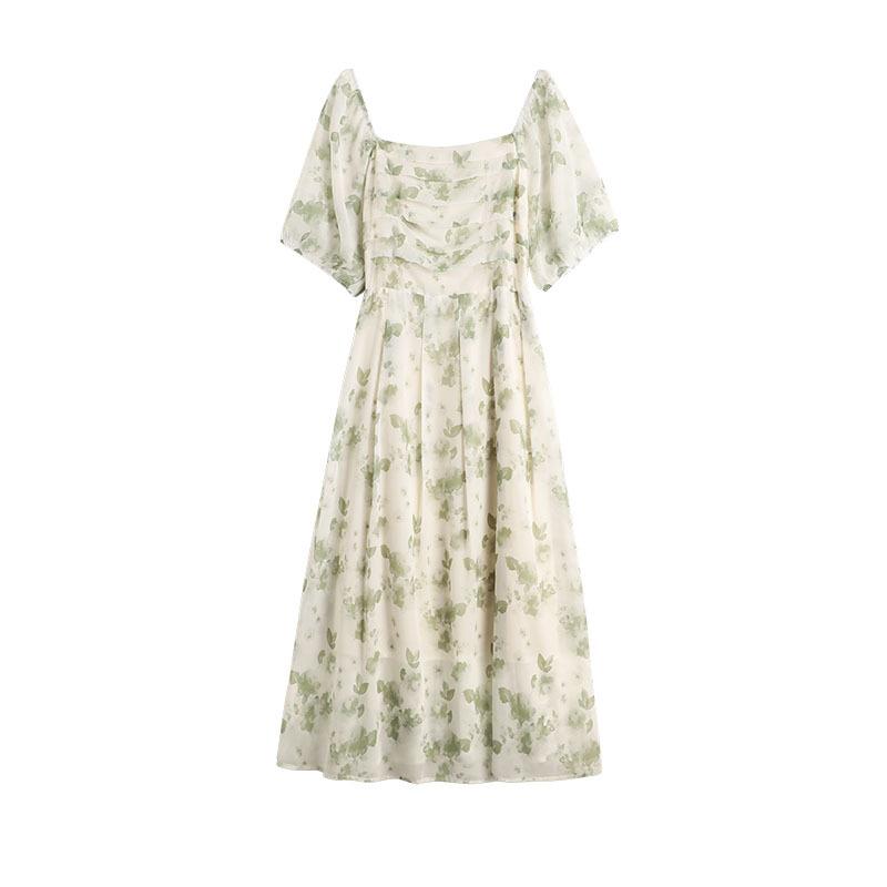 Dámské šaty nadměrné velikosti Letní Nové Šaty s jemným větrem a malými kvítky