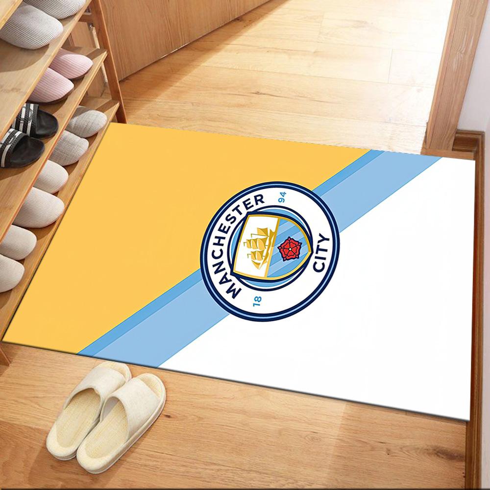 Manchester City Floor Rug Office Rug Perfect For Playrooms Foyer Living Rooms Dormitory Antislip Rug Decorate Offices