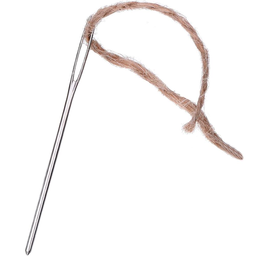 Großes Öhr Stumpfe Nadeln Stahl Garn Stricknadeln Nähnadeln für Lederprojekte Hausarbeit