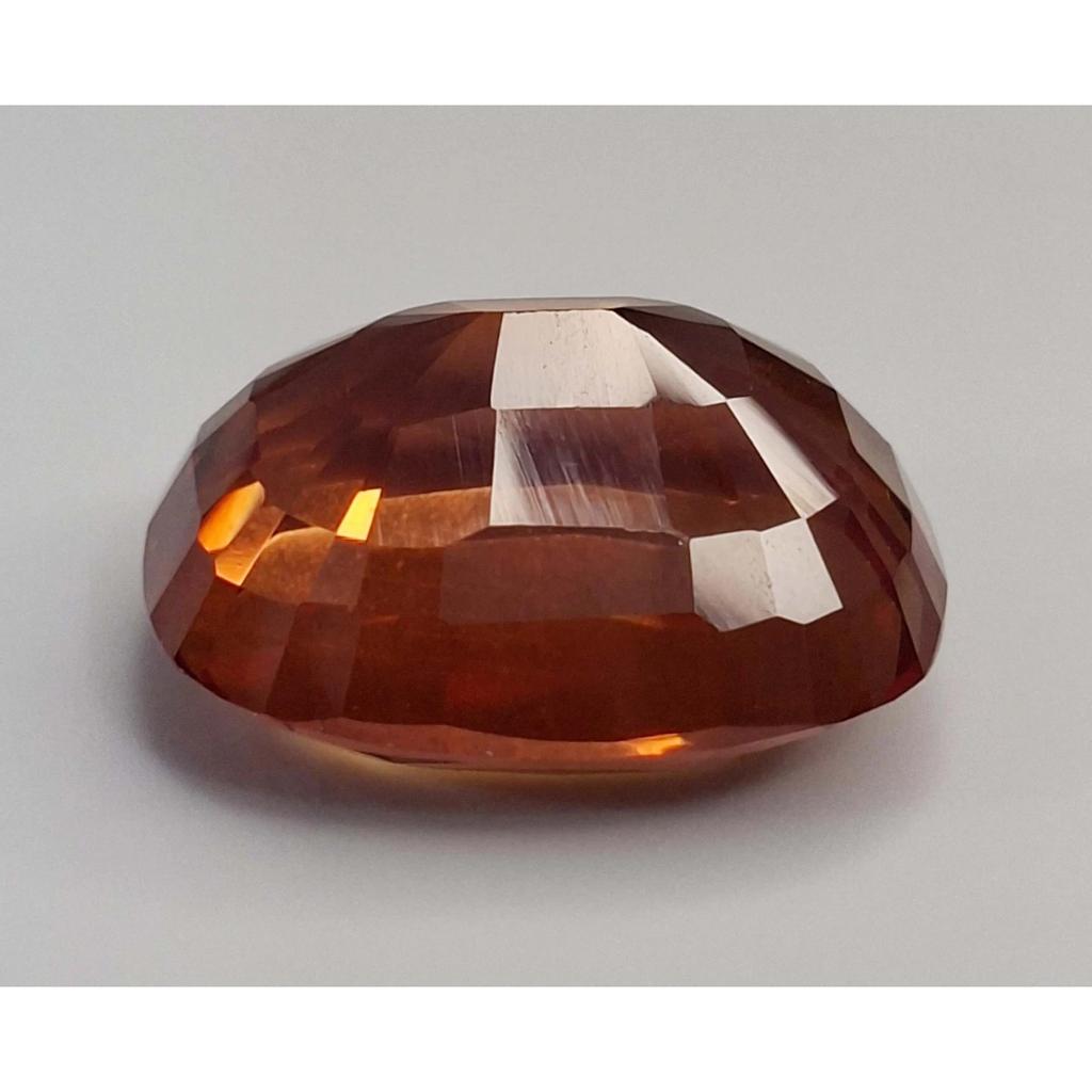 Beautiful Natural Orange Sapphire 31-33 Ct Cushion Cut Certified Loose Gemstone