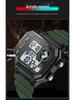 Sanda Men's Waterproof Digital Sports Watch - Luminous Square Outdoor Fashion Watch for Students