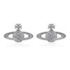 Eleganti Orecchini a Bottone Saturno con Strass per Donna - Design di Nicchia Light Luxury