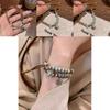 Geometric Ceramic Handcrafted Bead Bracelet With Adjustable Cord Unisex For