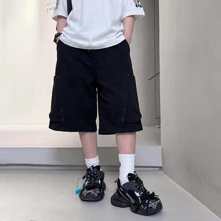 Boys Trendy Loose Summer Shorts - Cool, Casual, Versatile Five-Point Pants for Kids 140 cm