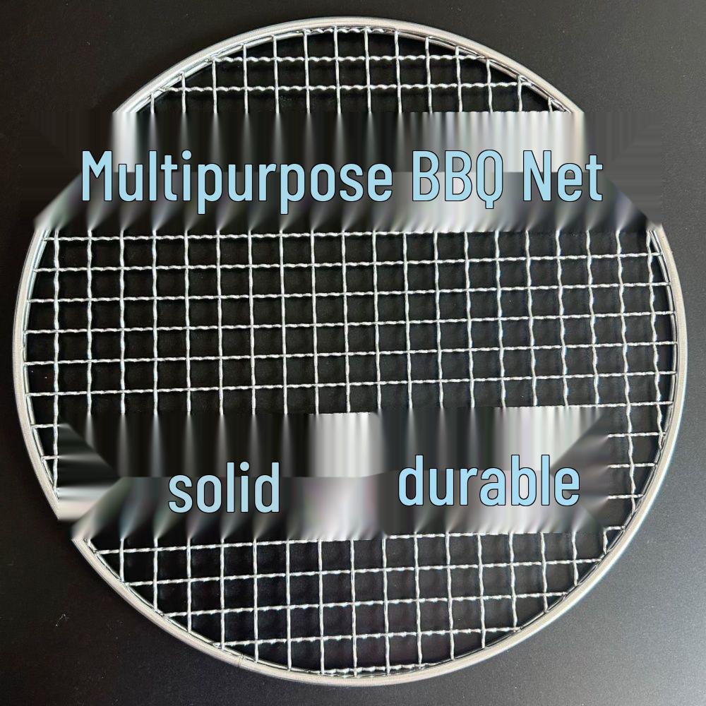 Enhanced Tea Brewing Charcoal Stove Rack: Indoor/Outdoor BBQ Grilling Net with Round Carbon Isolation Plate