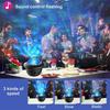 LED Galaxy Projector with Bluetooth Speaker, Starry Sky Night Light for Bedroom, Kids Gift, Home Decor Lamp