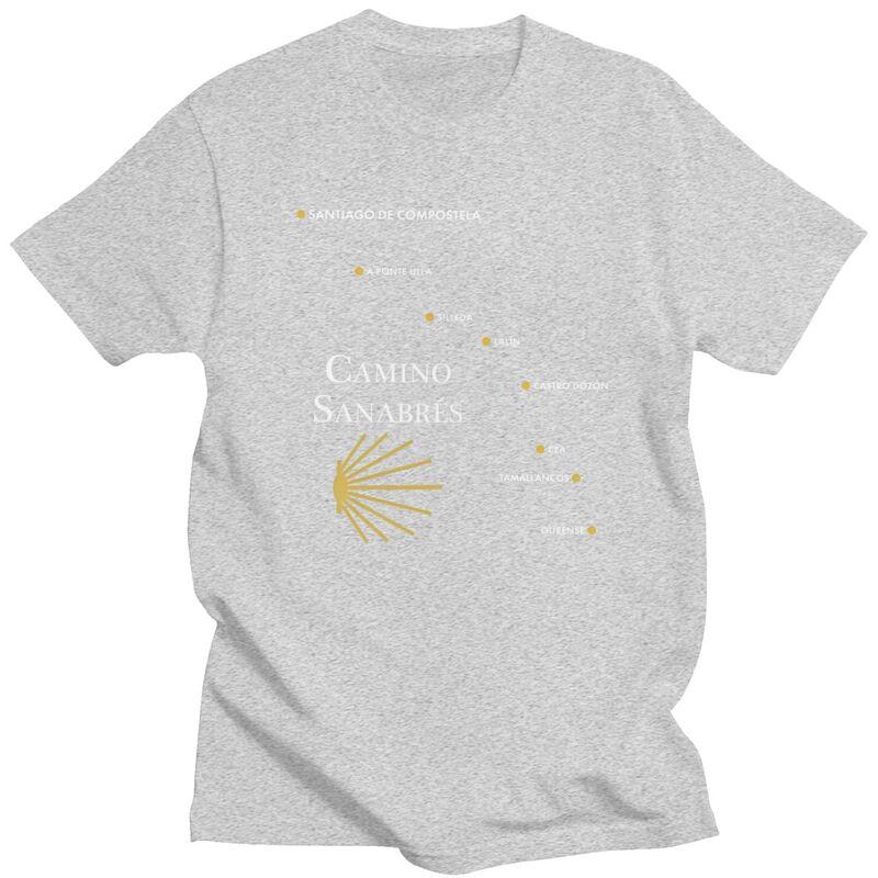 Custom Fashion Buen Camino De Santiago T Shirts Men ShortSleeve El Camino Way Tshirt Casual Tee 100 Cotton Oversized Tshirts