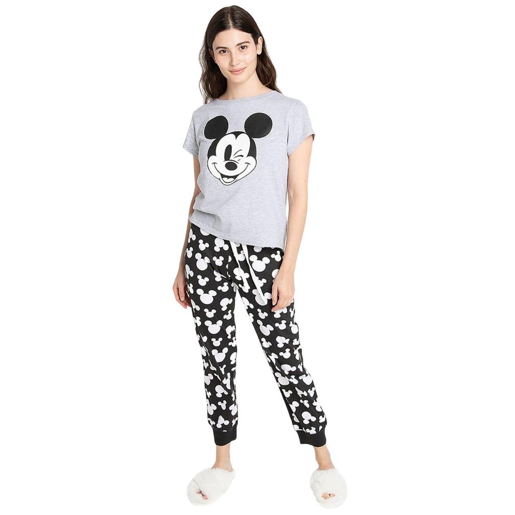 Mickey mouse Langes Pyjama-Set für Damen/Damen