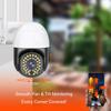 3MP Tuya Outdoor Wireless HD Night Vision Camera with Optional POE Power and PTZ Function
