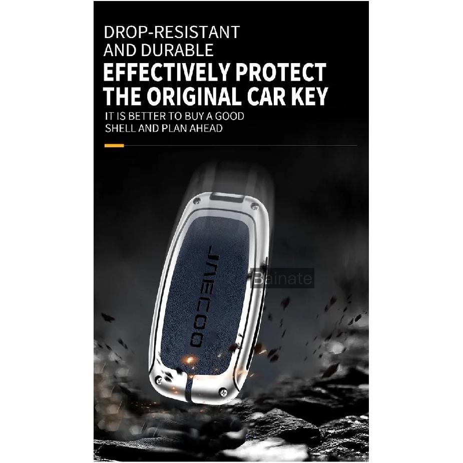 Car Accessories, For Jaecoo j7 Phev 2025 2024 2023, Zinc Alloy Car Key Holder Remote Protector Car Key Cover Zinc Alloy Leather
