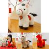 Cute Multicolored Pony Plush Doll Toy With Embroidery Design For New Year Celebrations
