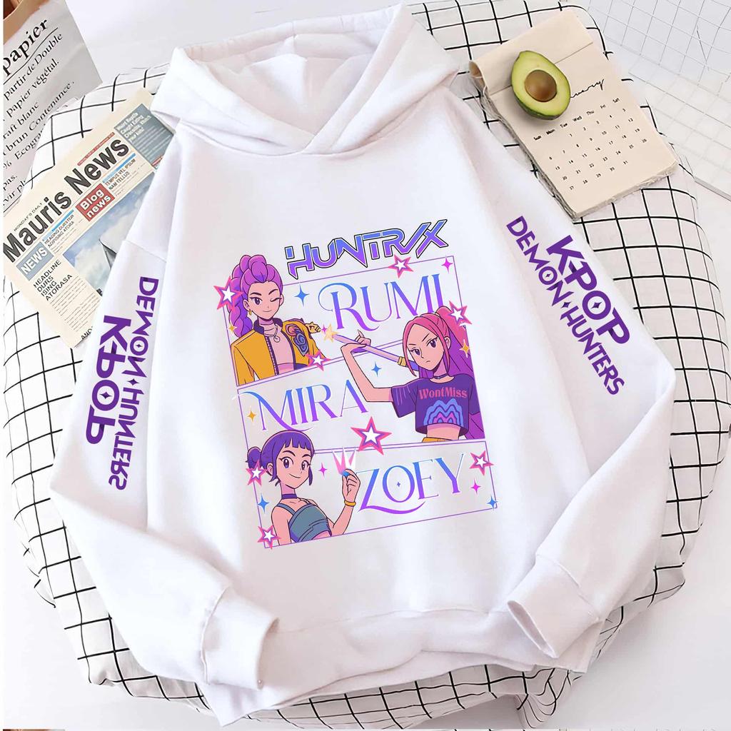 Hettegensere Sweatshirts Jenter Tegneserie Trykt Barne Jenters Hettegenser Barne Mote Uformell Topp Jenteklær