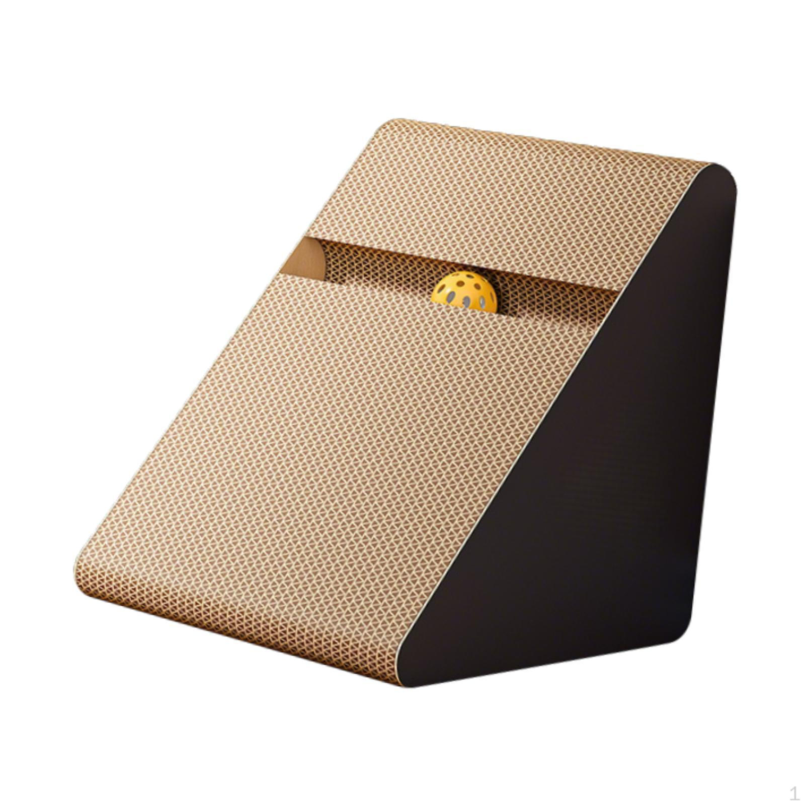 

Cardboard Cat Scratcher for Claw Maintenance and Furniture Safety with Perch Feature S